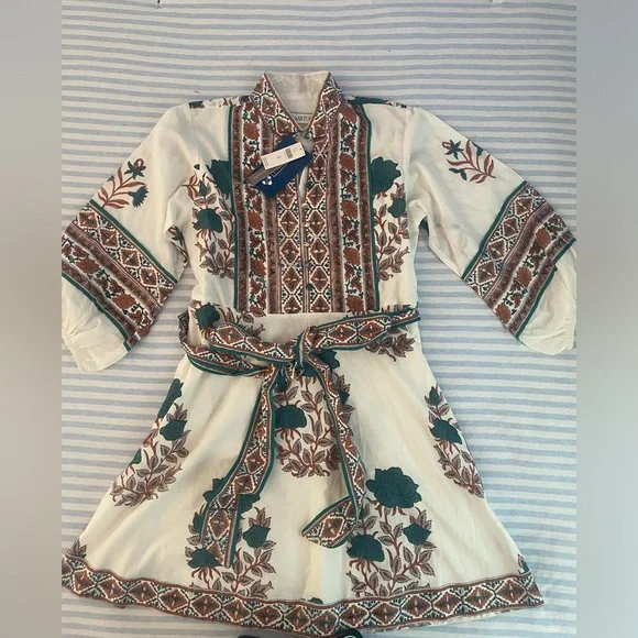 NWT Sue Sartor Flounce Shorty Dress Size M DARK TURQUOISE - Picture 15 of 16